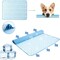 Pet Cooling Bed Mat for Dogs & Cats - 24x36 Inch Machine Washable Cooling Blanket, Portable Summer Heat Relief for Medium/Small Pets (Blue)